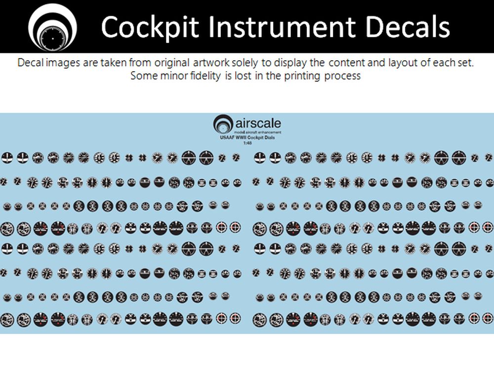 Airscale 1/48 WW2 USAAF Instruments Decals