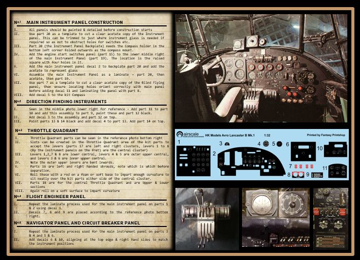 Airscale 1/32 Lancaster B.Mk.1 Cockpit Details