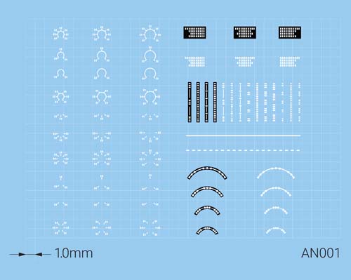 Anyz 1/32-1/35 Universal Labels and Stencils Part 1 (white) Decals