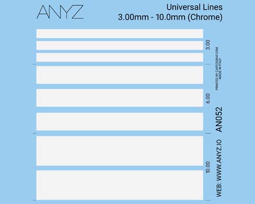 Anyz Universal Lines 3.00mm - 10.0mm (Chrome)