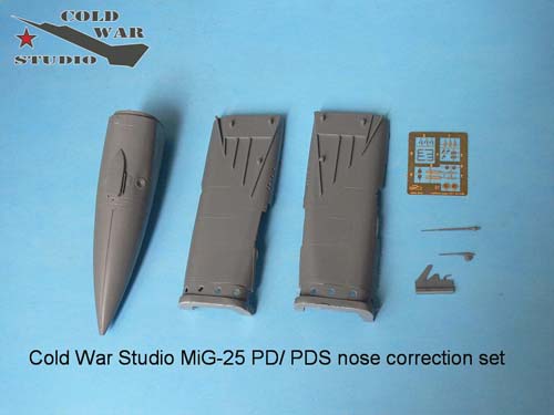 Cold War Studio 1/48 MiG-25PD/PDS Nose Correction Set