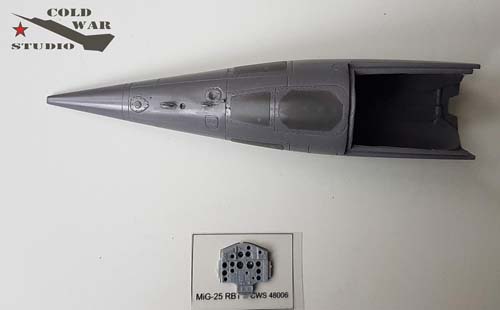Cold War Studio 1/48 MiG-25RBT Nose Correction Set