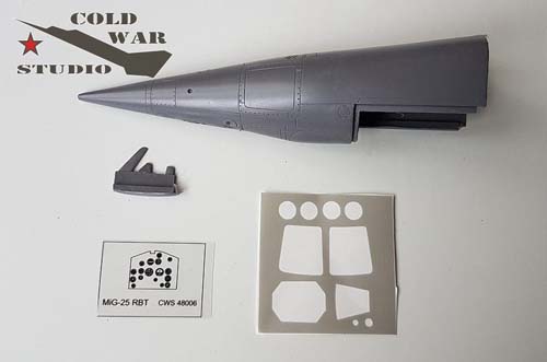 Cold War Studio 1/48 MiG-25RBT Nose Correction Set