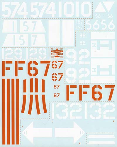 fündekals 1/24 F6F-5 Hellcats Decal Set