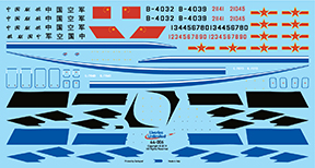 fündekals (Liveries Unlimited) 1/144 Il-76 PLAAF Decal Set