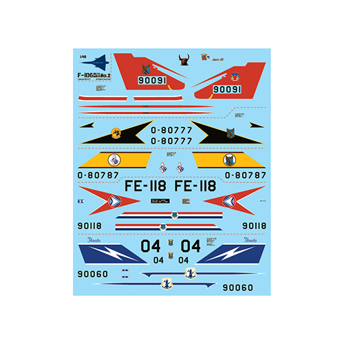 fündekals 1/48 F-106 Delta Dart Part 2 Decal Set