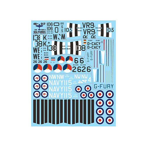 fündekals 1/48 Sea Fury Part 2 Decal Set