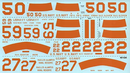 fündekals 1/48 Hellcats and Corsairs of the Naval Reserve Decal Set