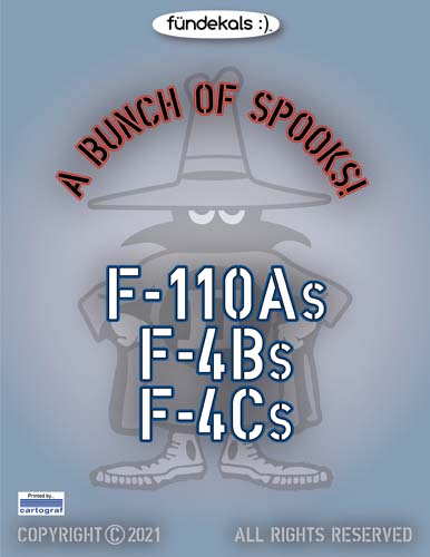 fündekals 1/48 A Bunch of Spooks - F-110As, F-4Bs, F-4Cs Decal Set