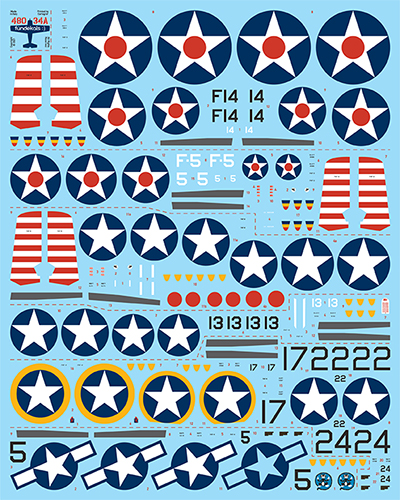 fündekals 1/48 F4F Wildcats Decal Set
