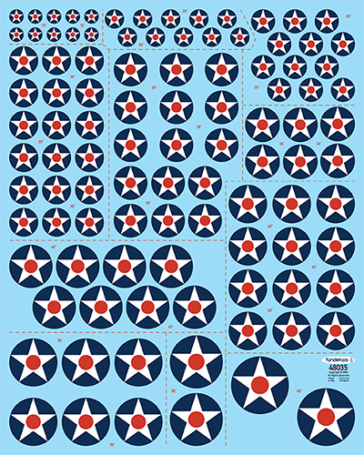 fündekals 1/48 US National Insignias 1919-1942 Decal Set