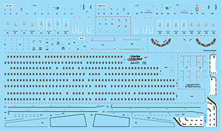 fündekals (Liveries Unlimited) 1/144 737NG Stencils Decal Set