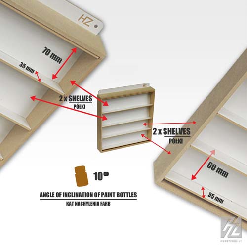 Modular Craft Paint Storage — Studio of M.M