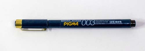 Sakura Pigma 0.15mm Black Marker