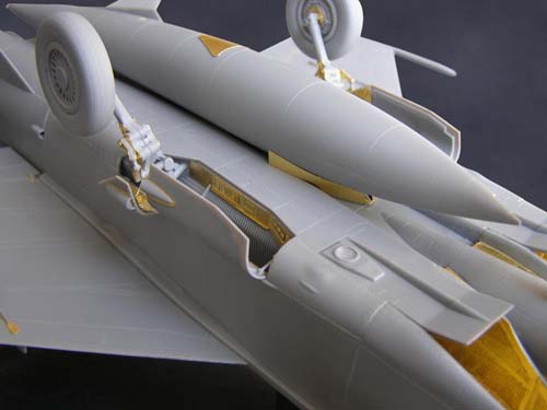 Metallic Details 1/48 MiG-25 Wheel Bays Detail Set