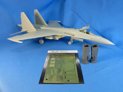 Metallic Details 1/48 Su-35 Air Intakes and Nozzles Detail Set