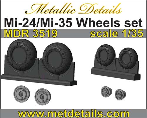 Metallic Details 1/35 Mi-24/35 Wheels