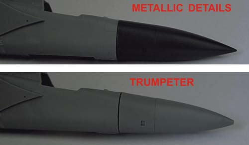 Metallic Details 1/48 MiG-23 Corrected Radome