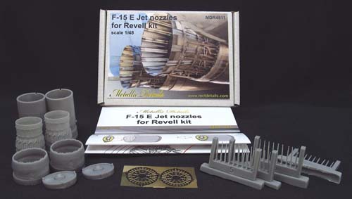 Metallic Details 1/48 F-15E Strike Eagle Nozzles Set