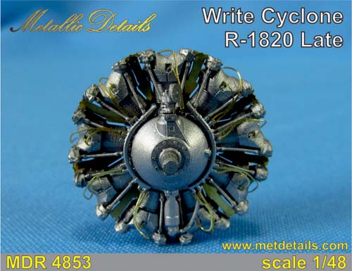 Metallic Details 1/48 Wright R-1820 (late) Engine