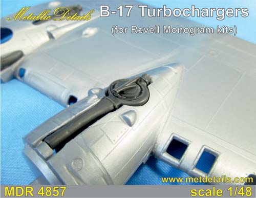Metallic Details 1/48 B-17 Turbochargers