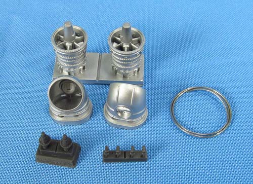 Metallic Details 1/48 Mi-24 Exhaust Duct Detail Set (Zvezda)