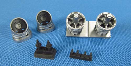 Metallic Details 1/48 Mi-24 Exhaust Duct Detail Set (Zvezda)