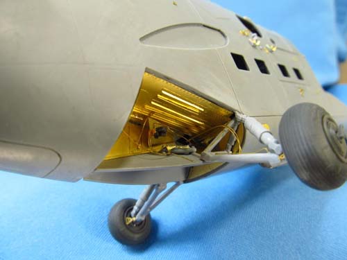 Metallic Details 1/48 Mi-24 Wheel Wells Detail Set (ZVE)