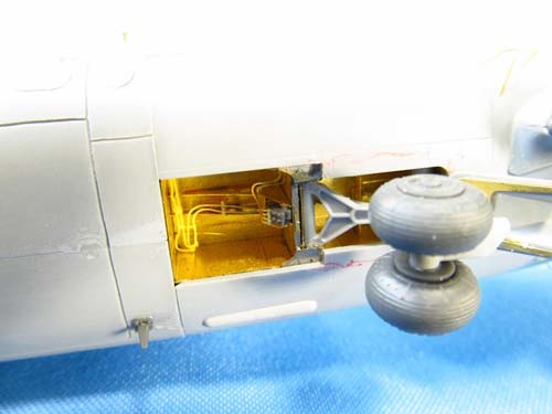 Metallic Details 1/48 Mi-24 Wheel Wells Detail Set (ZVE)