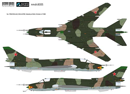 Mission Mark Decals 1/48 Su-17M4 Afghan War Service Decal Set