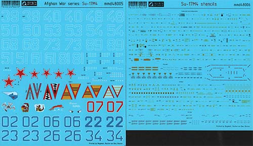 Mission Mark Decals 1/48 Su-17M4 Afghan War Service Decal Set