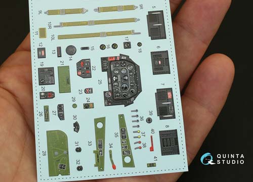 Quinta Studio 1/32 P-51D (early) Mustang Interior Detail Set