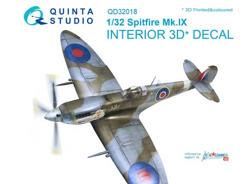 Quinta Studio 1/32 Spitfire Mk.IX Interior Detail Set