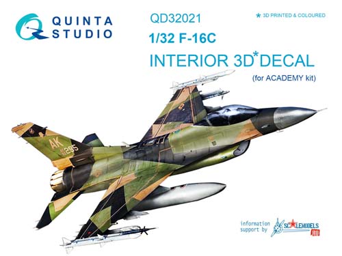 Quinta Studio 1/32 F-16C Fighting Falcon Interior Detail Set