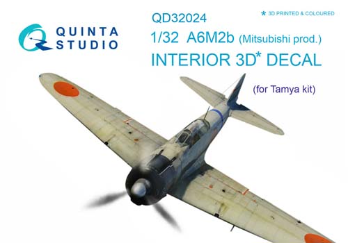 Quinta Studio 1/32 A6M2 Zero (Mitsubishi Green) Interior Detail Set
