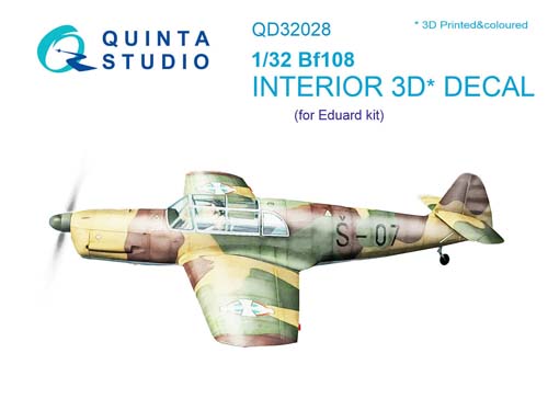 Quinta Studio 1/32 Bf 108 Interior Detail Set