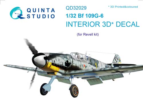 Quinta Studio 1/32 Bf 109G-6 Interior Detail Set