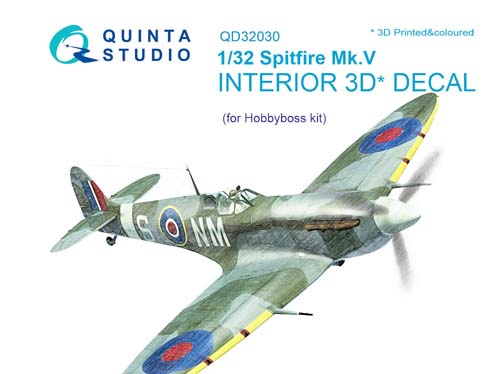 Quinta Studio 1/32 Spitfire Mk.V Interior Detail Set