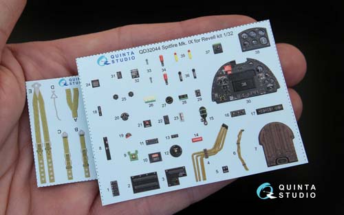 Quinta Studio 1/32 Spitfire Mk.IX Interior Detail Set