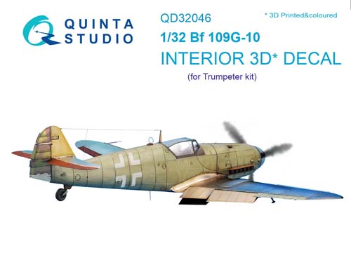 Quinta Studio 1/32 Bf 109G-10 Interior Detail Set