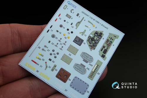 Quinta Studio 1/32 Bf 109E-1 Interior Detail Set