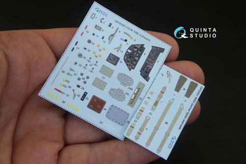 Quinta Studio 1/32 Bf 109E-3 Interior Detail Set