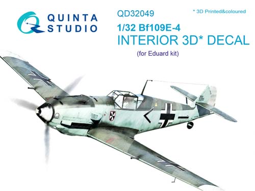 Quinta Studio 1/32 Bf 109E-4 Interior Detail Set