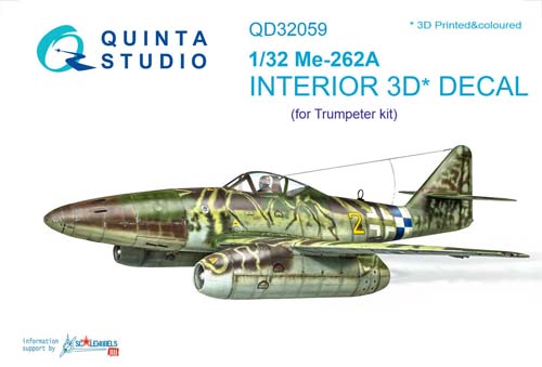 Quinta Studio 1/32 Me 262A Interior Detail Set