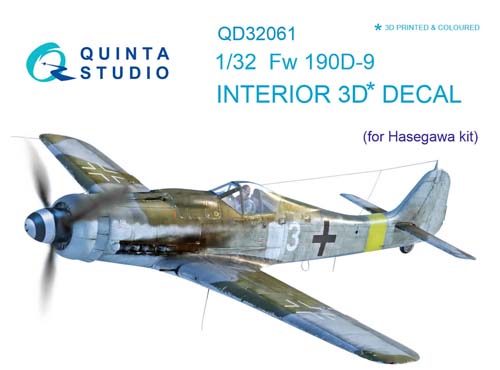Quinta Studio 1/32 Fw 190D-9 Interior Detail Set