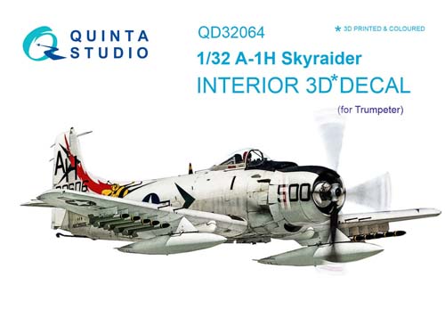 Quinta Studio 1/32 A-1H Skyraider Interior Detail Set
