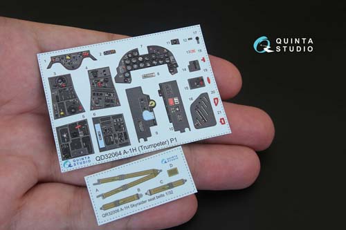 Quinta Studio 1/32 A-1H Skyraider Interior Detail Set