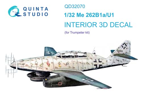 Quinta Studio 1/32 Me 262B-1a/U1 Interior Detail Set
