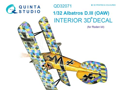 Quinta Studio 1/32 Albatros D.III OAW Interior Detail Set