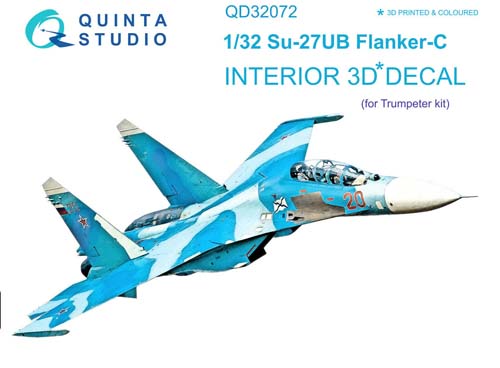 Quinta Studio 1/32 Su-27UB Interior Detail Set